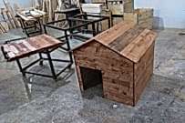 AHŞAP ÇAM KÖPEK KULUBESİ